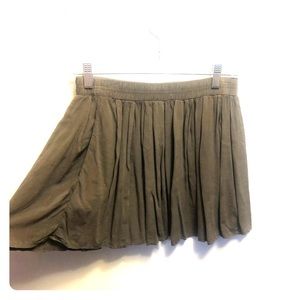 Earth colored mini skirt